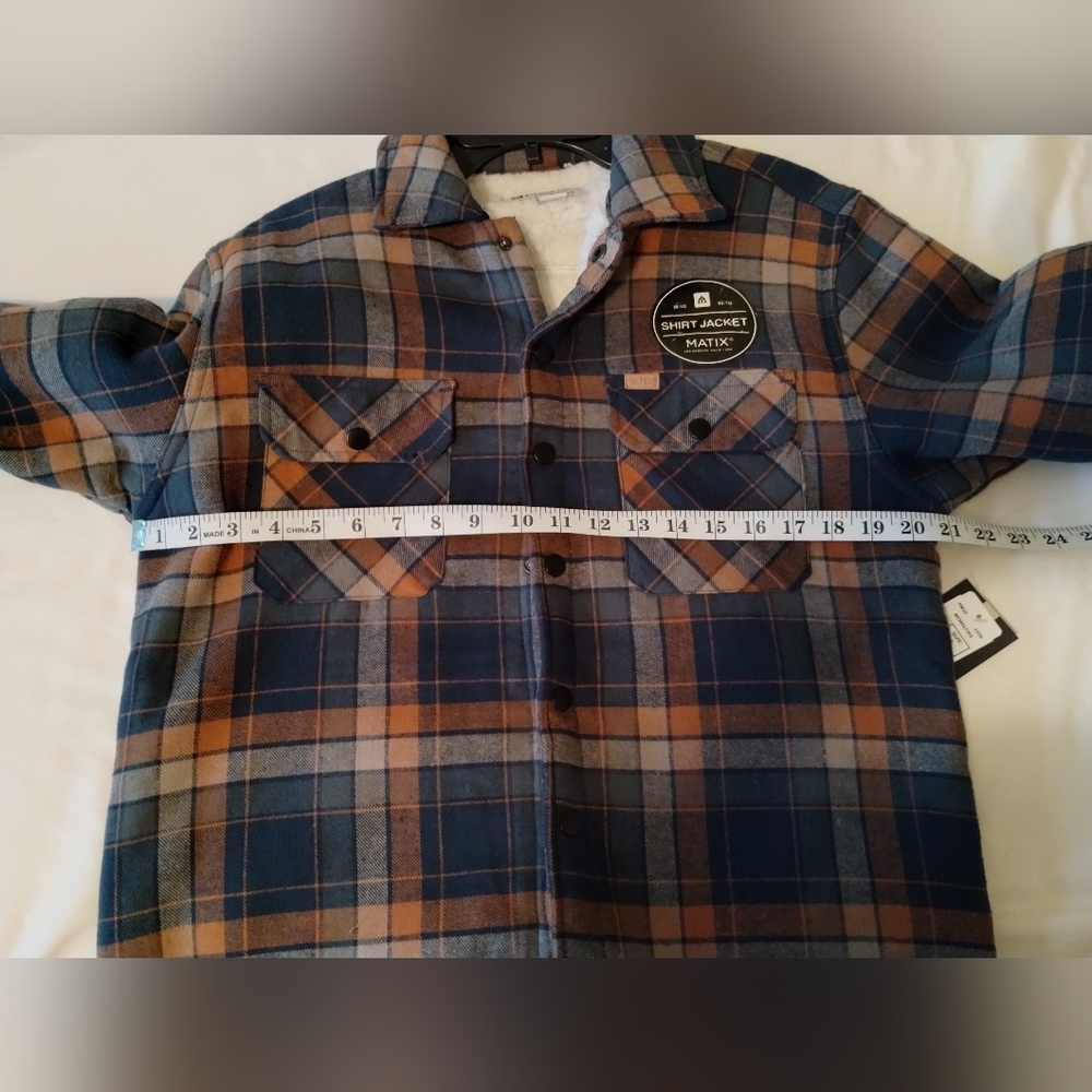 Mens Matix Faux Fur Lined Shirt Jacket, Small, NWTs - Picture 6 of 7